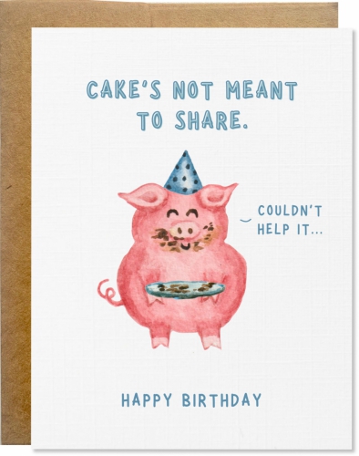 Birthday cake pig