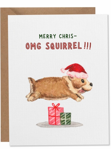Christmas corgi