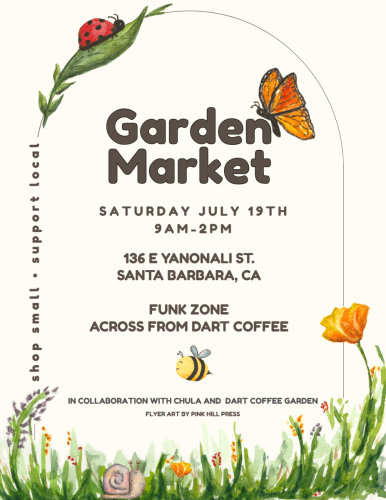 Pop-up market flyer