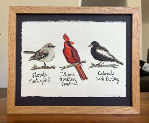 Birding wall art