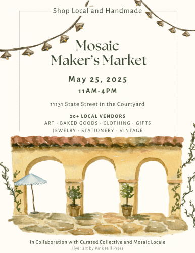 Pop-up market flyer