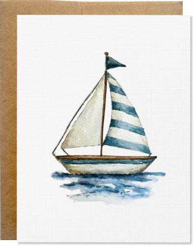 Sailboat notecard